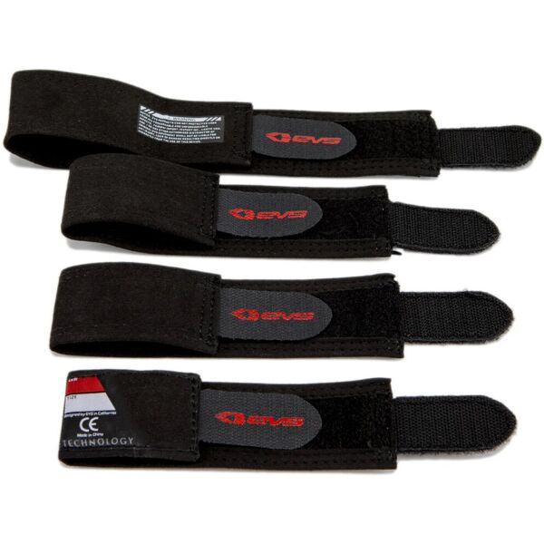 evs axis pro/sport sostituzione velcro fissaggio per ginocchiere nero rosso xl