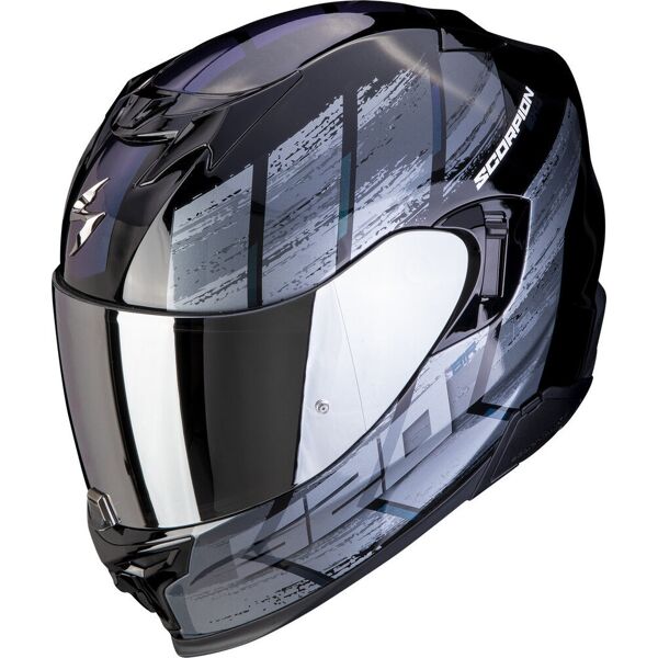 scorpion exo-520 evo air maha casco nero grigio blu xl