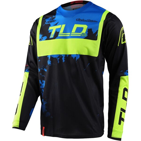 lee gp astro 2022 maglia motocross nero giallo xl