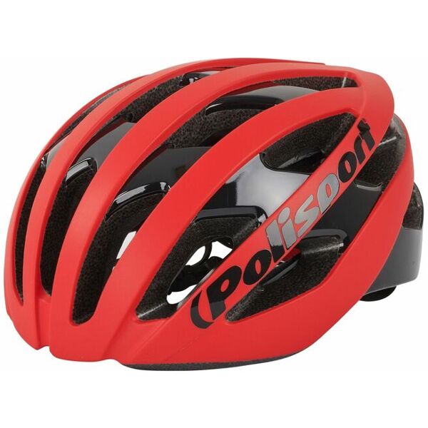 polisport casco light pro rosso/nero taglia l