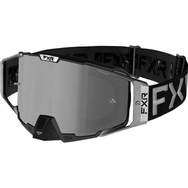 fxr pilot le 2023 occhiali da motocross nero grigio unica taglia