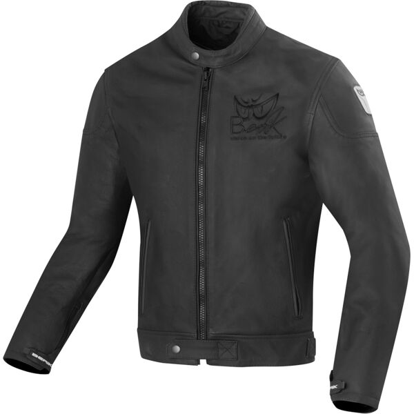 berik classic racer giacca in pelle moto nero 48