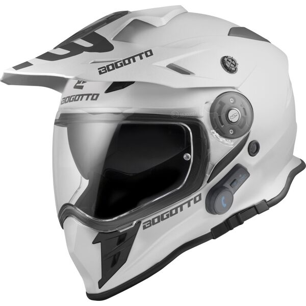 bogotto h331 bt bluetooth casco enduro bianco s