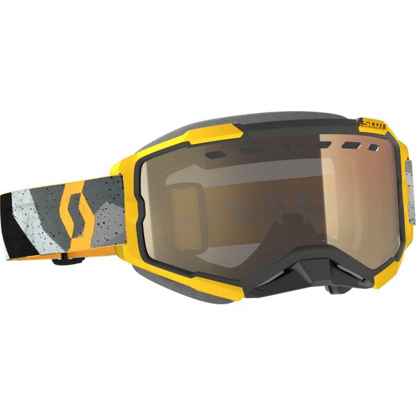scott fury light sensitive camo occhiali da neve grigi/gialli nero grigio giallo