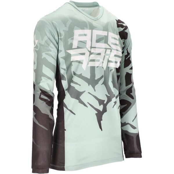 acerbis mx j-track 6 maglia motocross nero verde m