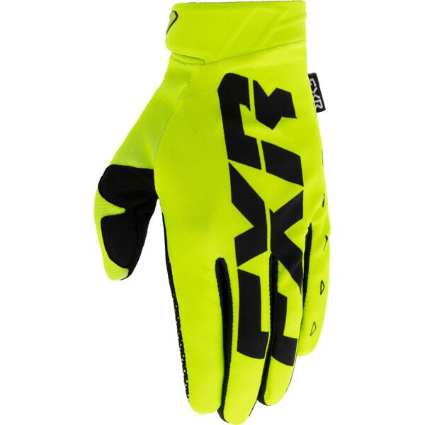 fxr reflex le guanti da motocross nero giallo xl