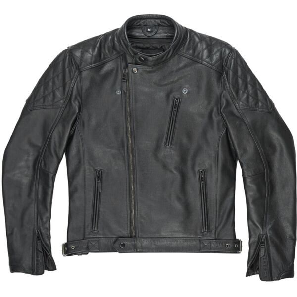 pando moto twin giacca in pelle moto nero 2xl