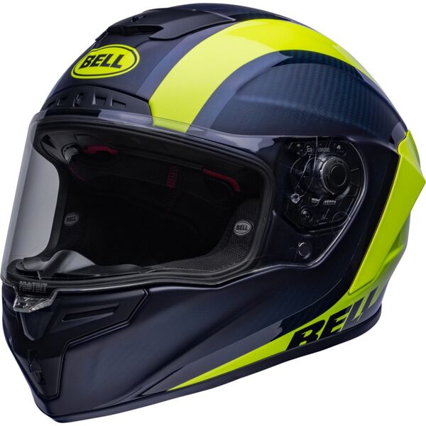 bell race star flex dlx tantrum 2 casco blu giallo xl