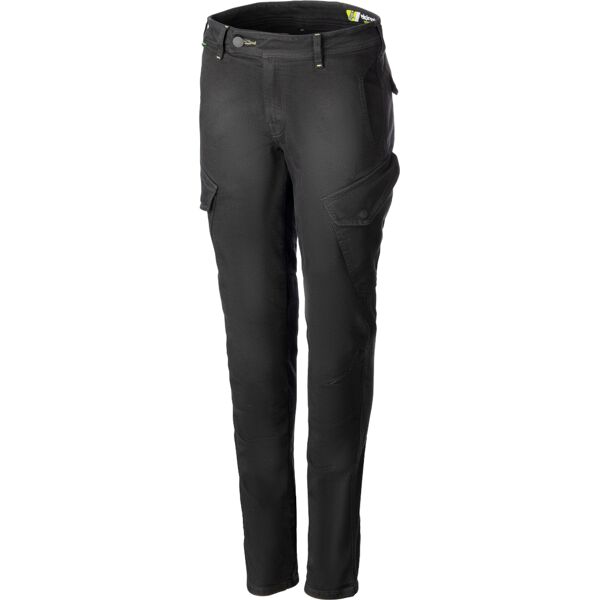 alpinestars caliber slim fit tech pantaloni tessili moto da donna nero 32