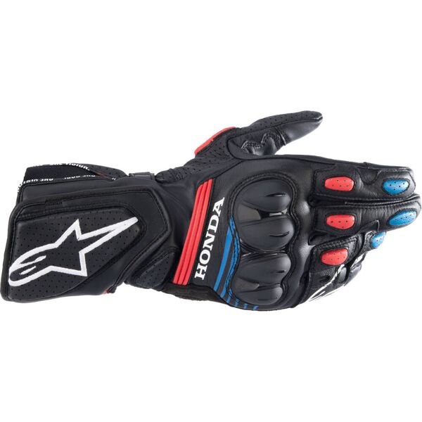 alpinestars honda sp-8 v3 guanti da moto nero rosso blu m