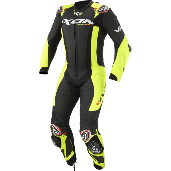 ixon vortex 3 tuta in pelle da moto 1 pezzo nero giallo xl