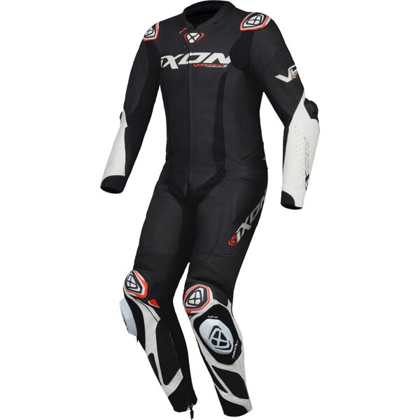 ixon vortex 3 tuta in pelle da moto 1 pezzo nero bianco 2xl