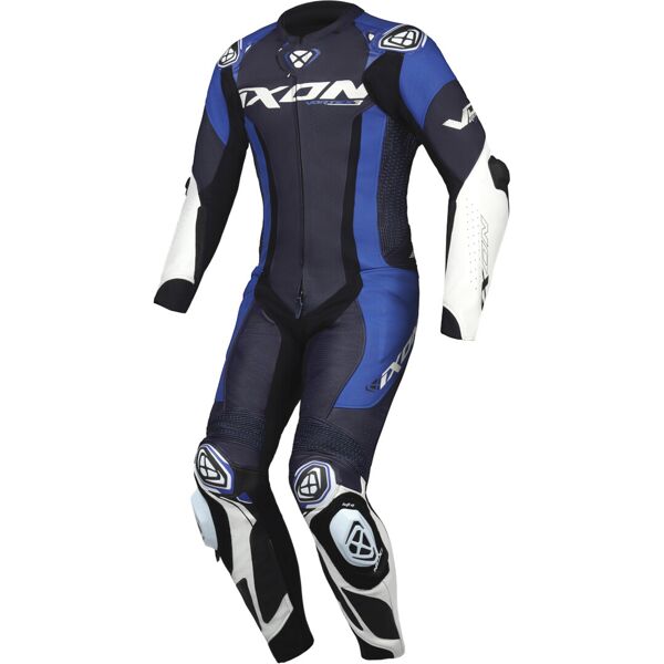 ixon vortex 3 tuta in pelle da moto 1 pezzo nero bianco blu m