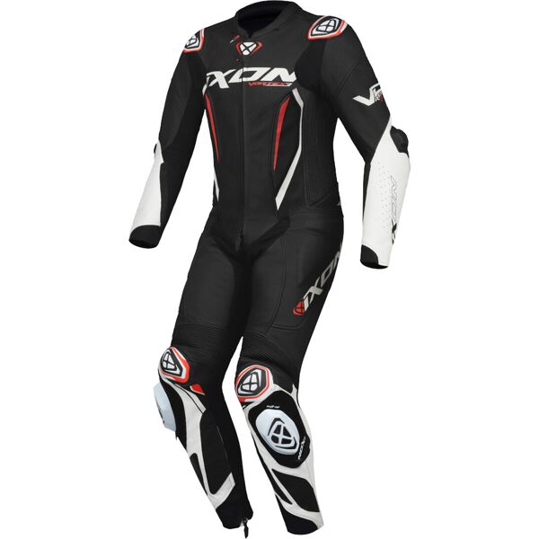 ixon vortex 3 tuta in pelle della moto 1 pezzo giovanile nero bianco rosso 12 anni