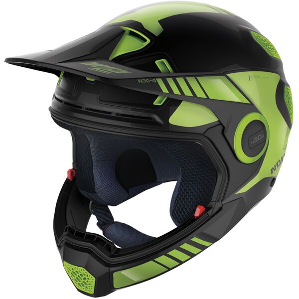 nolan n30-4 xp uncharted casco nero verde m