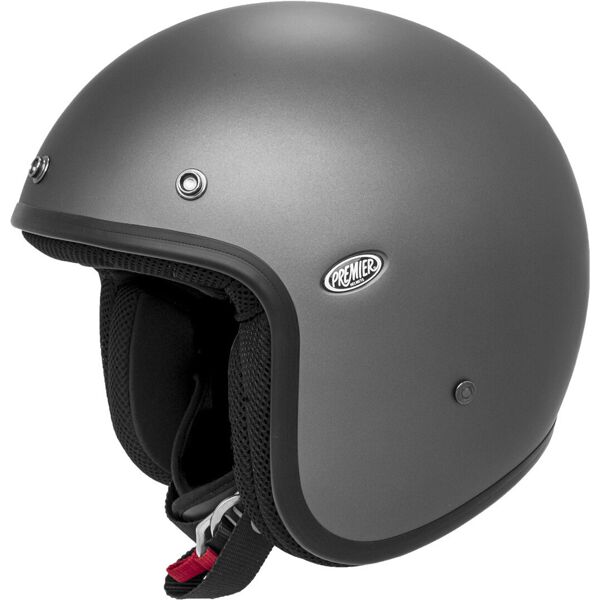 premier vintage classic u 17 bm casco jet nero grigio xl