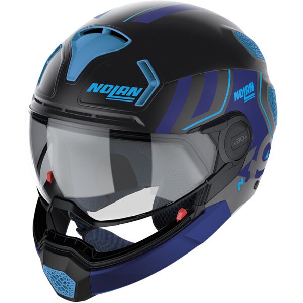 nolan n30-4 tp parkour casco nero blu m