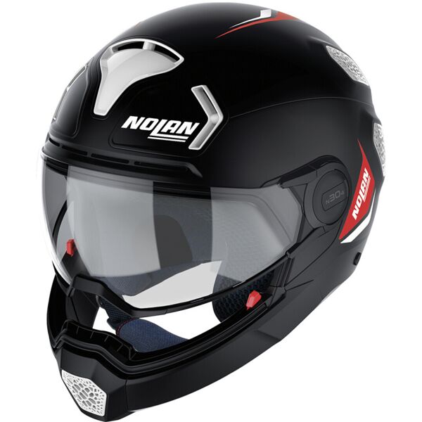 nolan n30-4 tp inception casco nero bianco m