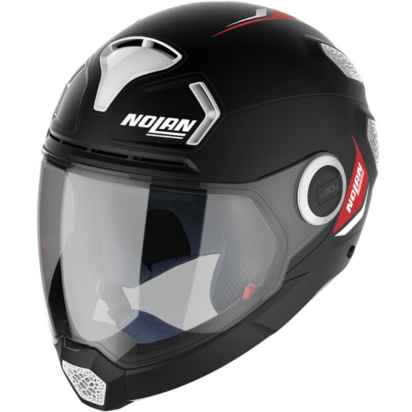 nolan n30-4 vp inception casco nero bianco m