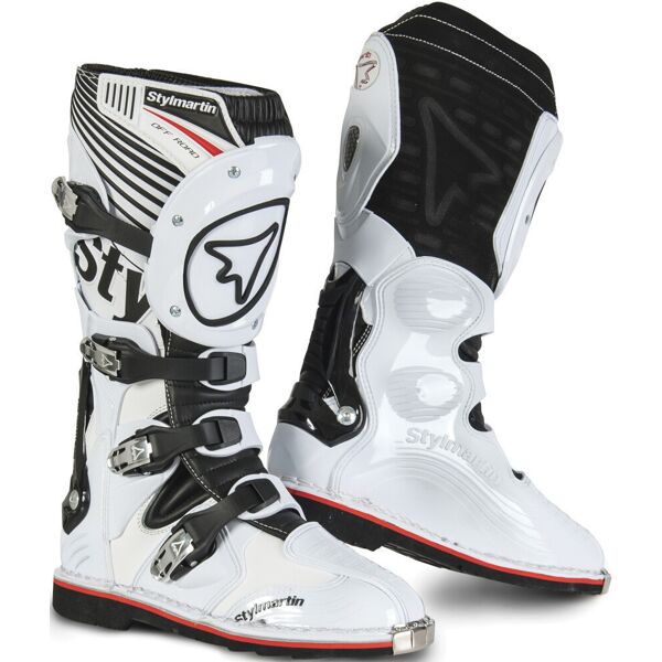 stylmartin mo-tech special stivali motocross nero bianco 41