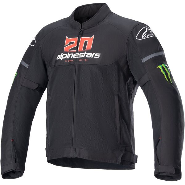 alpinestars t-sps air monster giacca tessile moto nero bianco rosso 2xl