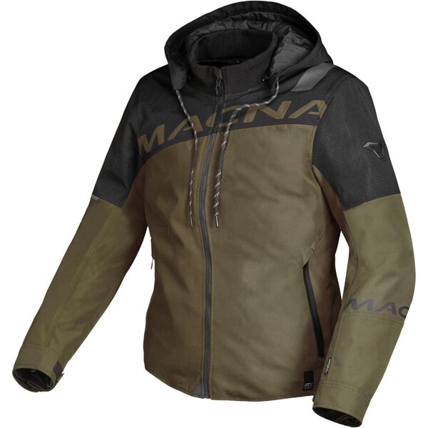 macna racoon impermeabile ladies giacca tessile moto nero verde l