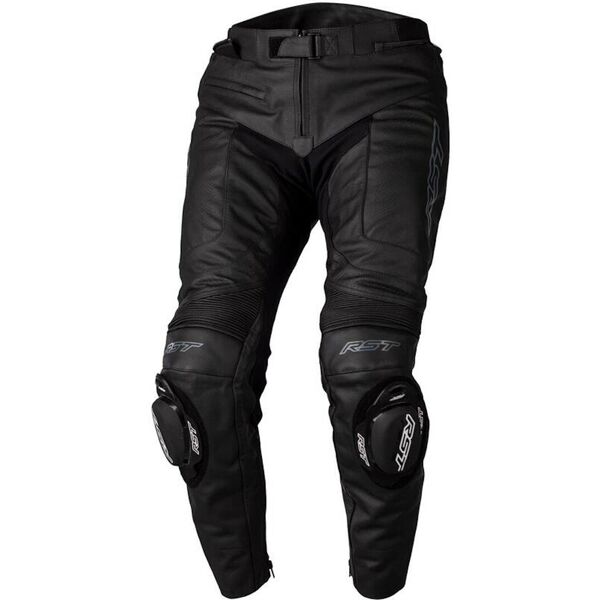 rst s1 pantaloni in pelle da moto nero l