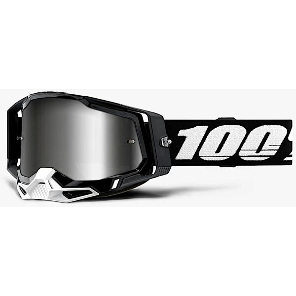 100% racecraft ii essential occhiali da motocross nero
