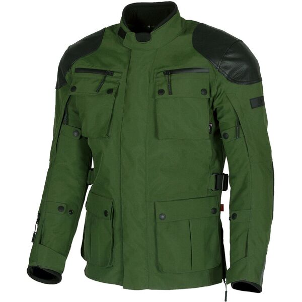 merlin sayan d3o giacca tessile moto nero verde m