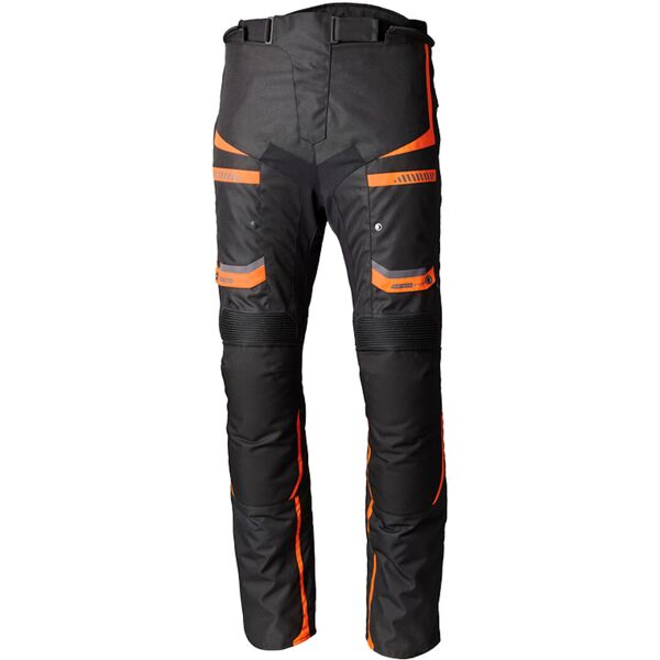 rst pro series maverick evo pantaloni tessili moto nero arancione xl