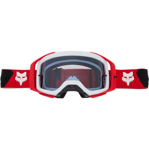 fox airspace core occhiali da motocross nero bianco rosso unica taglia