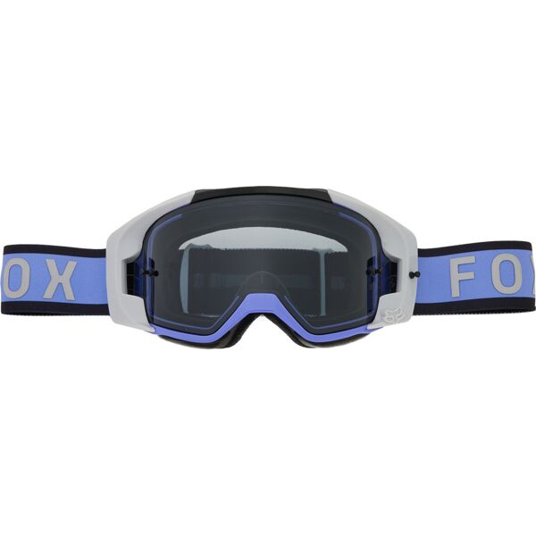 fox vue magnetic occhiali da motocross bianco blu unica taglia