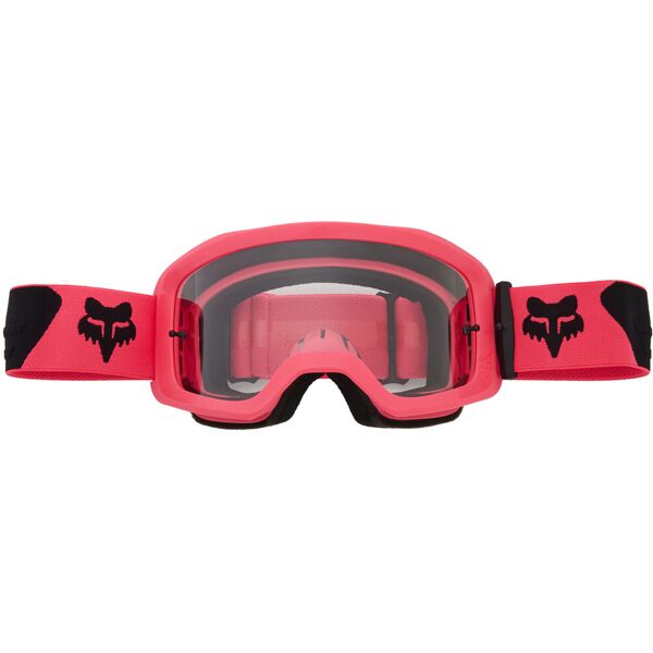 fox main core occhiali da motocross giovanile nero rosa unica taglia