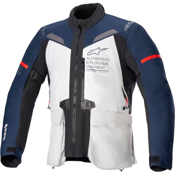 alpinestars st-7 2l gore-tex giacca tessile moto impermeabile grigio blu s