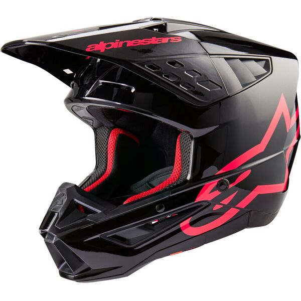 alpinestars s-m5 corp 2024 casco motocross nero rosa l