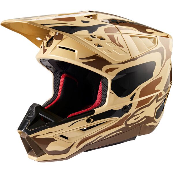 alpinestars s-m5 mineral 2024 casco motocross marrone s