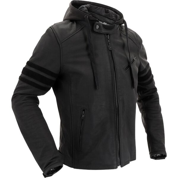 richa toulon black edition giacca di pelle da moto nero 56