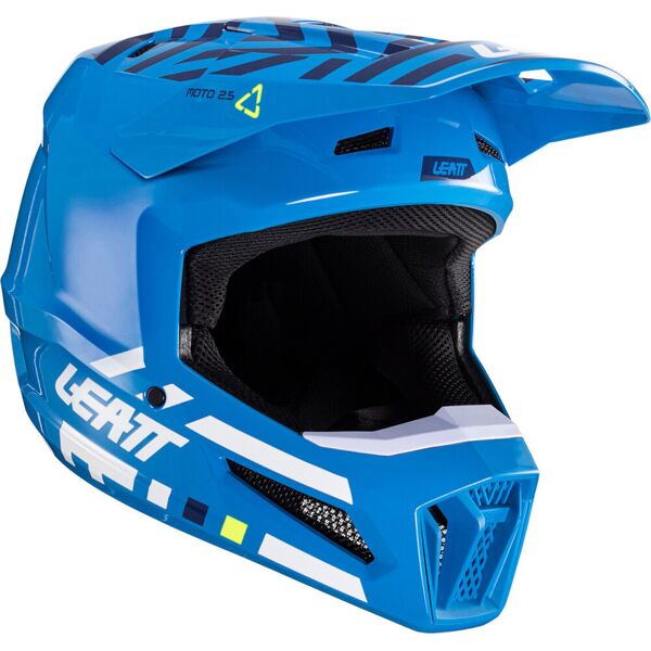 leatt 2.5 v24 cyan casco da motocross bianco turchese blu m