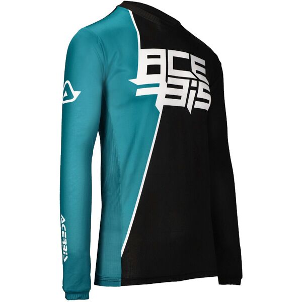 acerbis mx j-track 7 maglia motocross nero blu xl