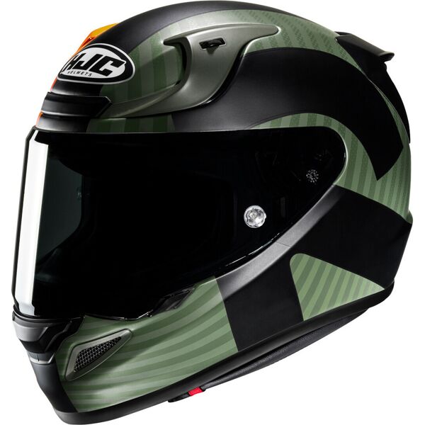 hjc rpha 12 ottin casco nero verde arancione m