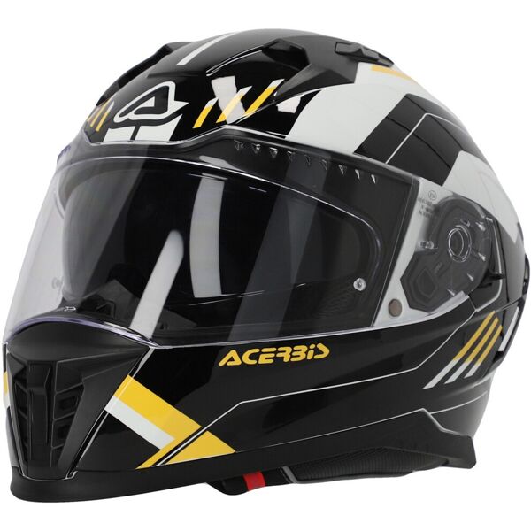 acerbis x-way graphic casco nero giallo m