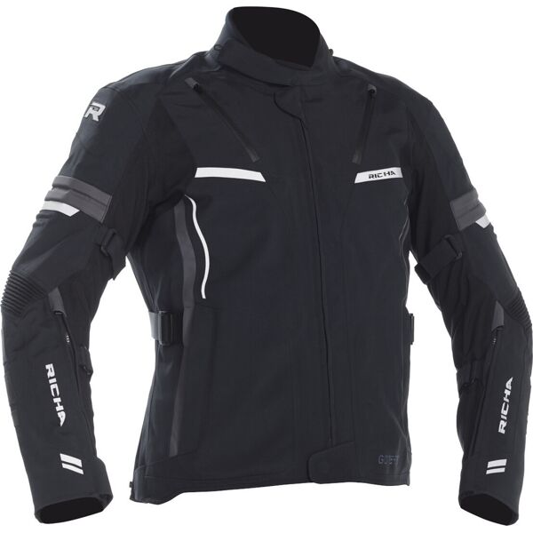 richa arc gore-tex impermeabile moto tessile giacca nero l