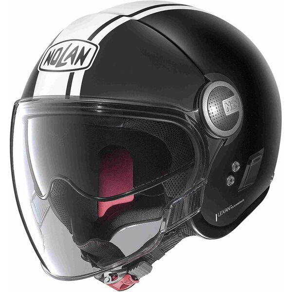 nolan n21 visor 06 dolce vita casco jet nero bianco xl