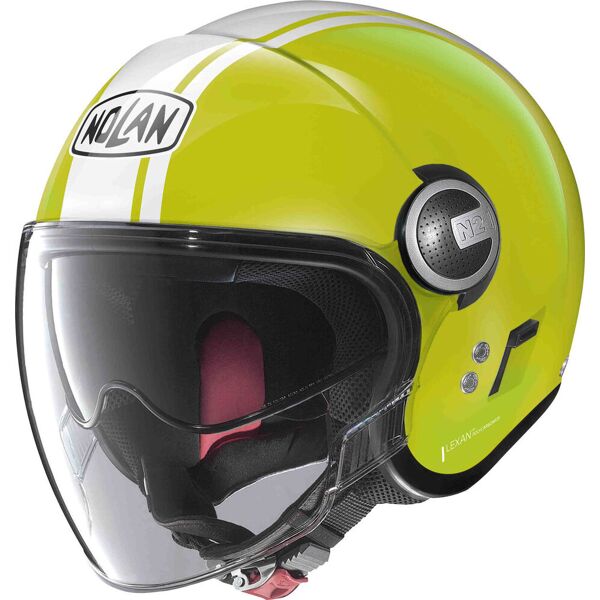 nolan n21 visor 06 dolce vita casco jet bianco giallo xs