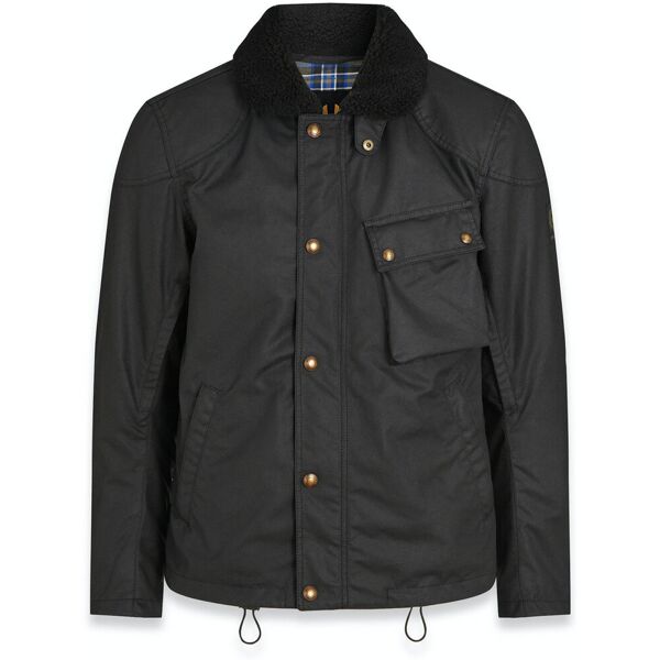 belstaff convoy giacca tessile moto nero s