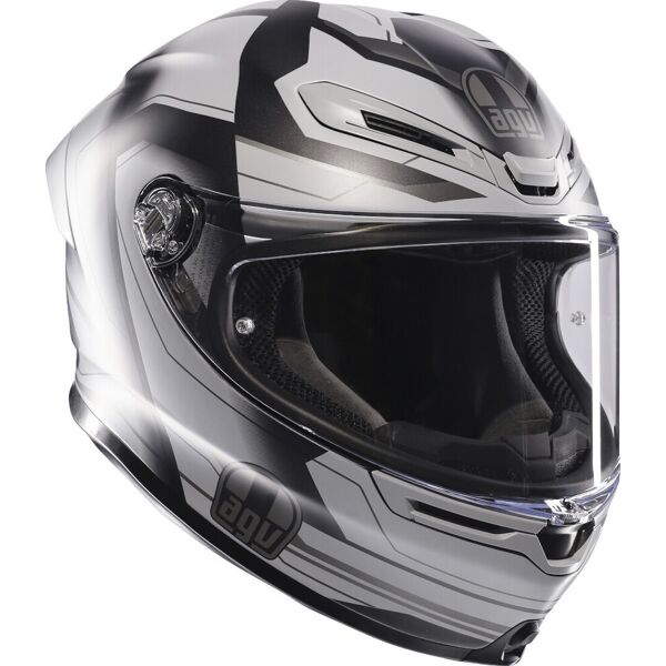 agv k6 s ultrasonic casco nero grigio s