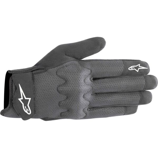 alpinestars stated air guanti da moto traforati nero grigio xl