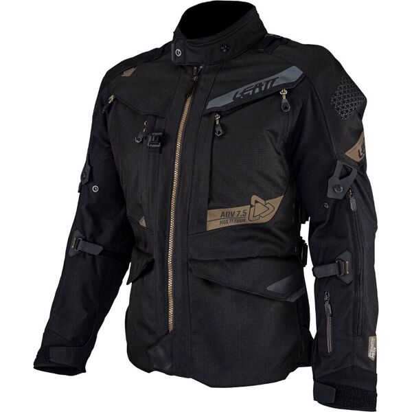 leatt adv multitour 7.5 giacca in tessuto impermeabile nero grigio m