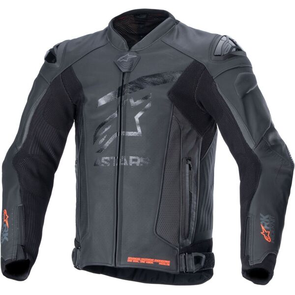 alpinestars gp plus r v4 rideknit giacca in pelle moto traforata nero 56