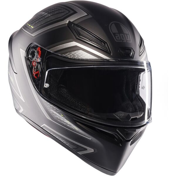 agv k1-s sling casco nero grigio 2xl